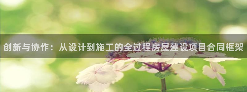 先锋娱乐俱乐部：创新与协作：从设计到施工的全过程房屋建设项目合同框架