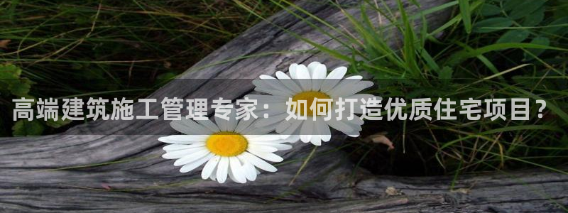 娱乐先锋捕鱼客服：高端建筑施工管理专家：如何打造优质住宅项目？
