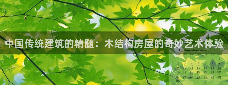 先锋娱乐体育管理集团：中国传统建筑的精髓：木结构房屋的奇妙艺术体验