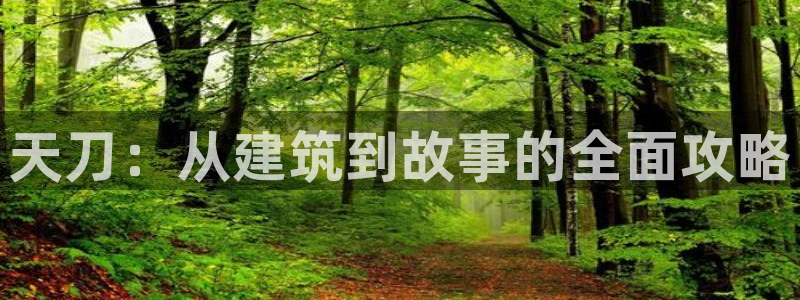 先锋电子旗下先锋娱乐：天刀：从建筑到故事的全面攻略