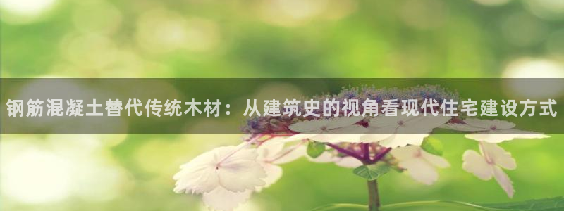 先锋娱乐软件：钢筋混凝土替代传统木材：从建筑史的视角看现代住宅建设方式