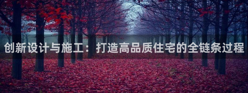 先锋娱乐大厅首页：创新设计与施工：打造高品质住宅的全链条过程