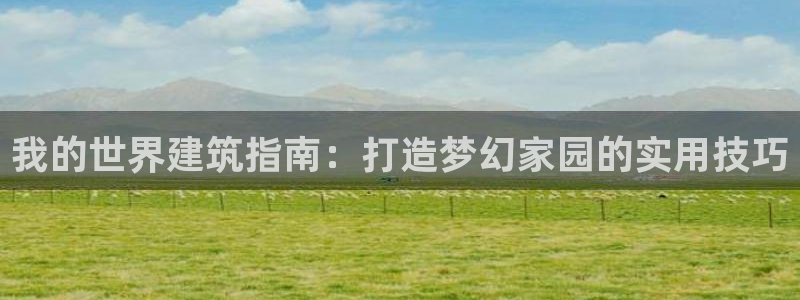 先锋娱乐软件：我的世界建筑指南：打造梦幻家园的实用技巧