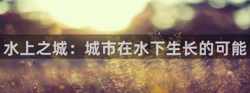 先锋娱乐大厅平台：水上之城：城市在水下生长的可能